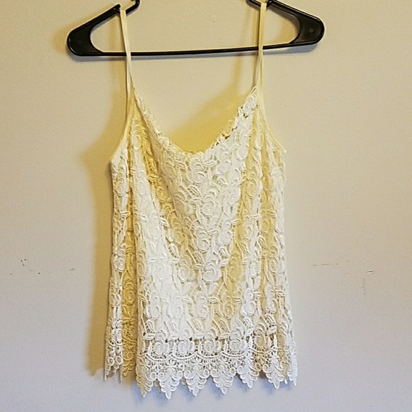 Ivory lace over camisole and gorgeous skirt. - Picture 2 of 8